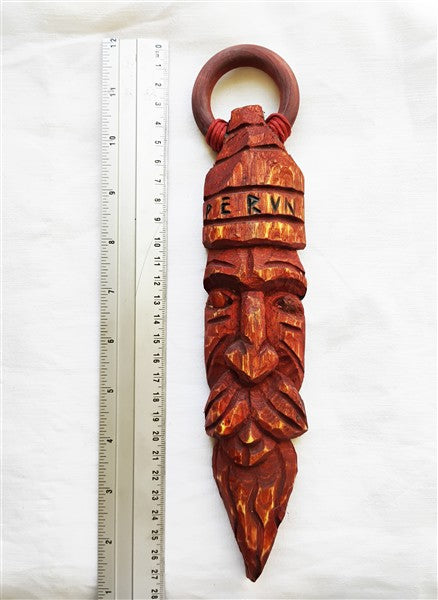 Slavic Deity Perun Wooden Sculpture