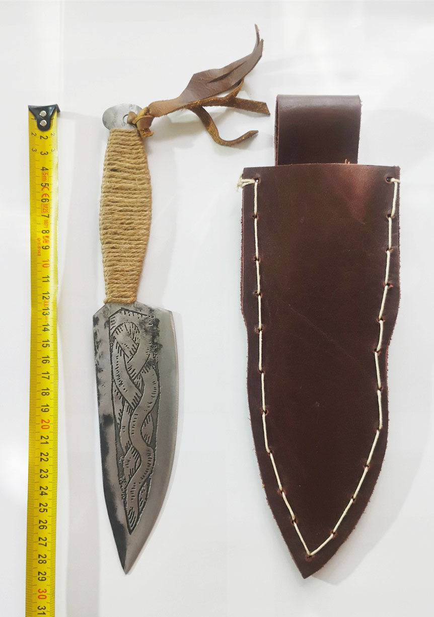 Custom Electro-Etched Knife & Sheath