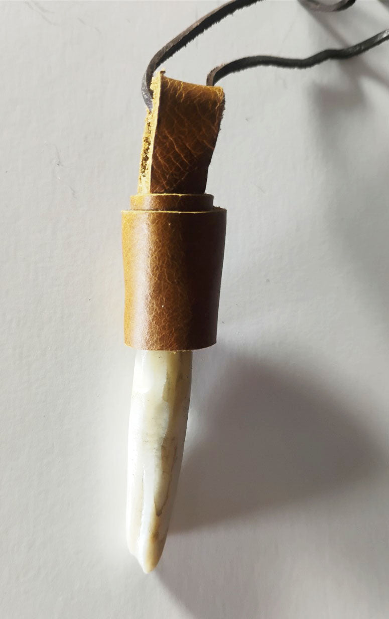 Handcrafted Deer Antler Amulet
