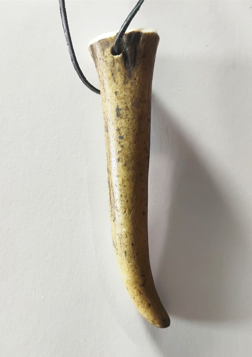 Handcrafted Deer Antler Amulet