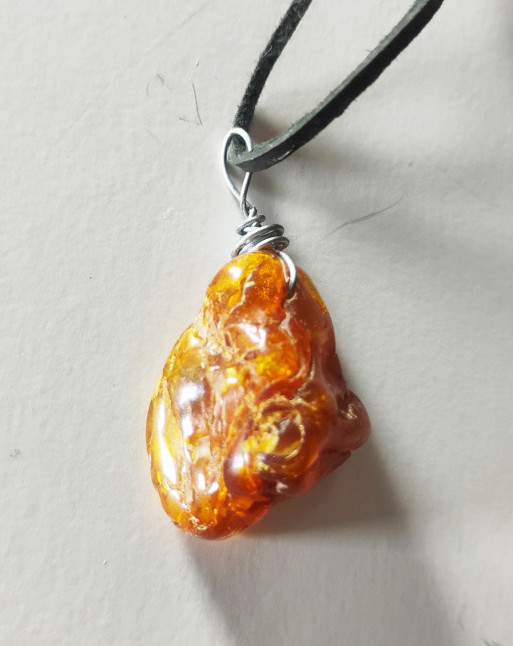 Handcrafted Baltic Amber Pendant