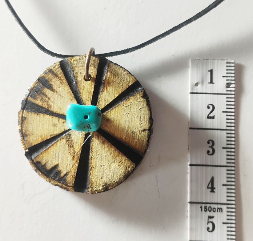 Handcrafted Mixed-Media Natural Amulet