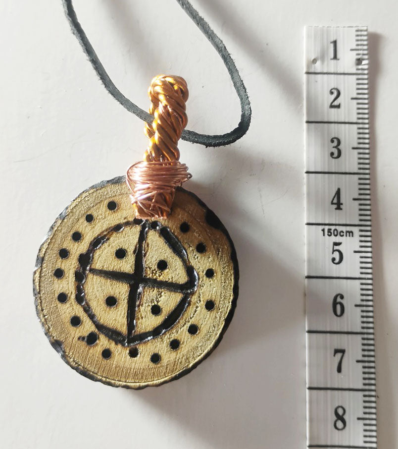 Handcrafted Mixed-Media Natural Amulet