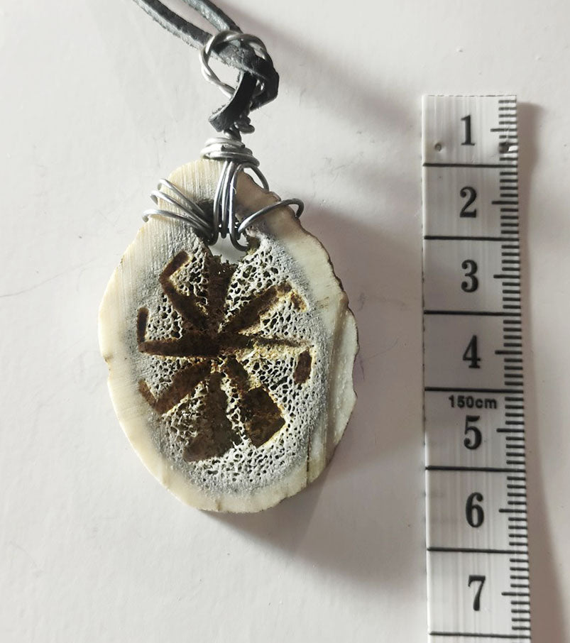 Handcrafted Deer Antler Amulet