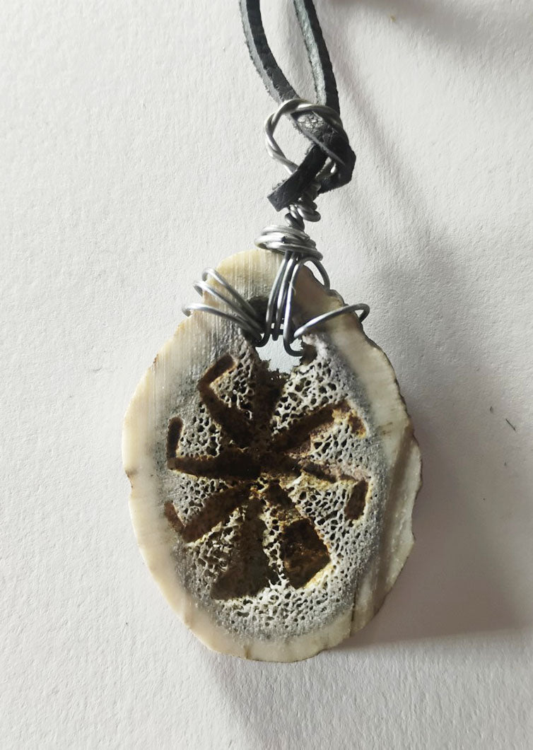 Handcrafted Deer Antler Amulet