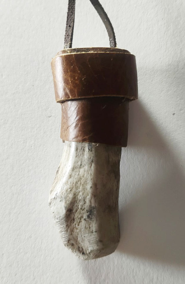 Handcrafted Deer Antler Amulet