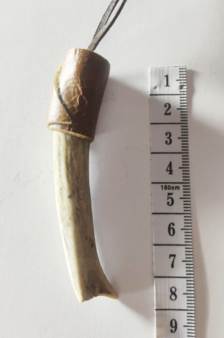 Handcrafted Deer Antler Amulet