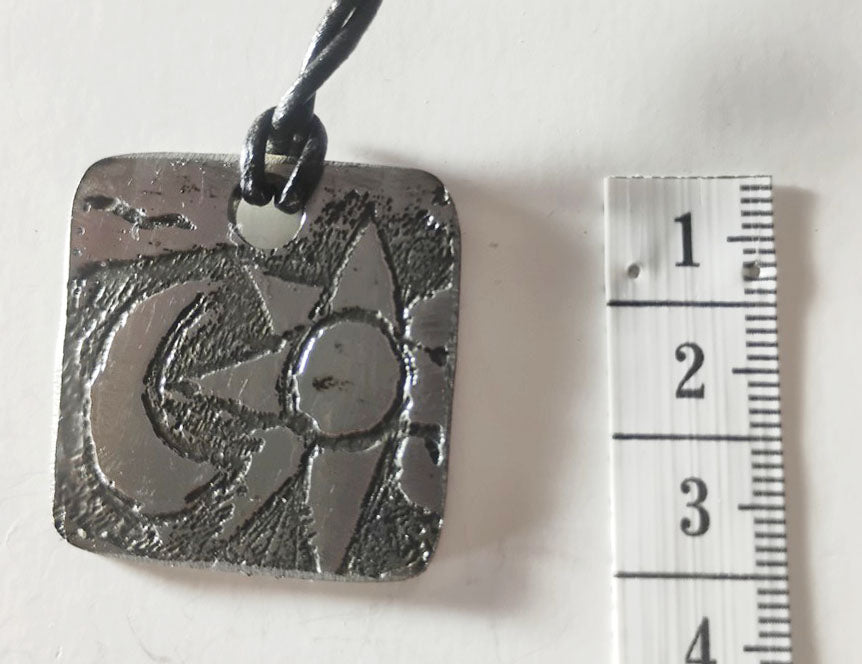 Electro-Etched Metal Amulet