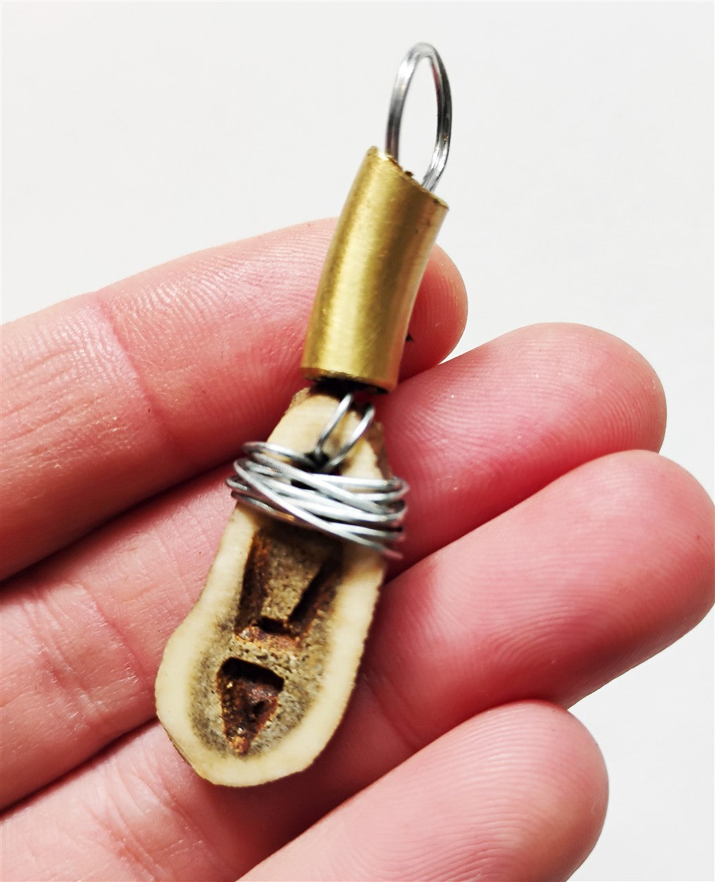 Handcrafted Deer Antler Amulet
