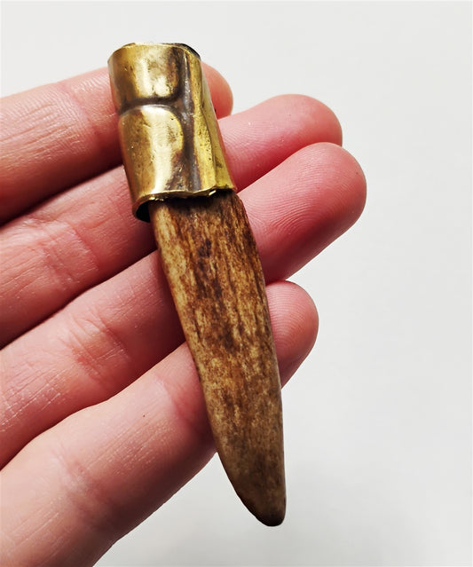 Handcrafted Deer Antler Amulet