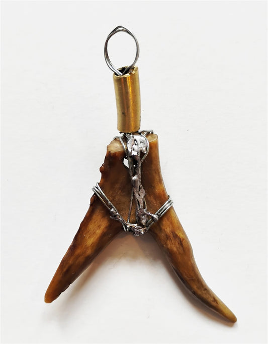 Handcrafted Deer Antler Amulet