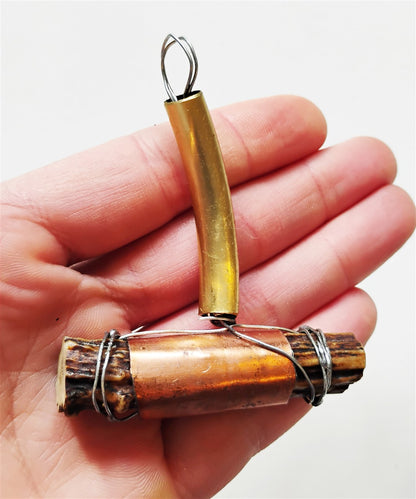 Handcrafted Deer Antler Amulet