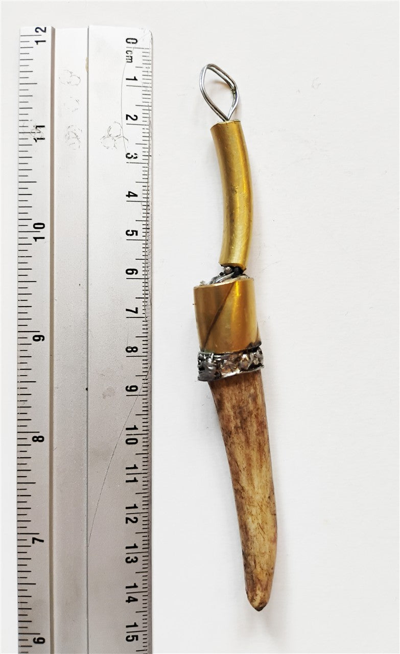 Handcrafted Deer Antler Amulet