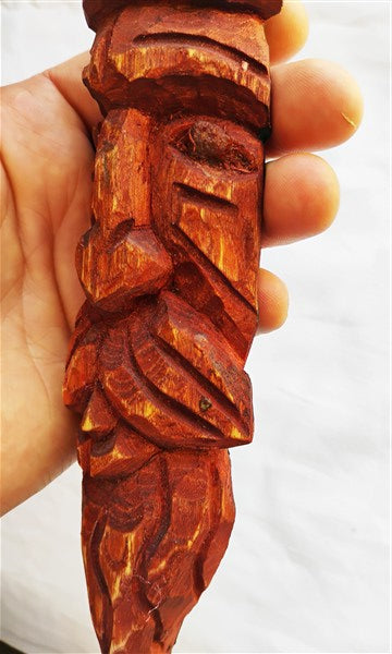 Slavic Deity Perun Wooden Sculpture