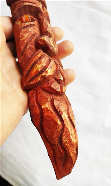 Slavic Deity Perun Wooden Sculpture