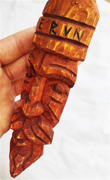Slavic Deity Perun Wooden Sculpture