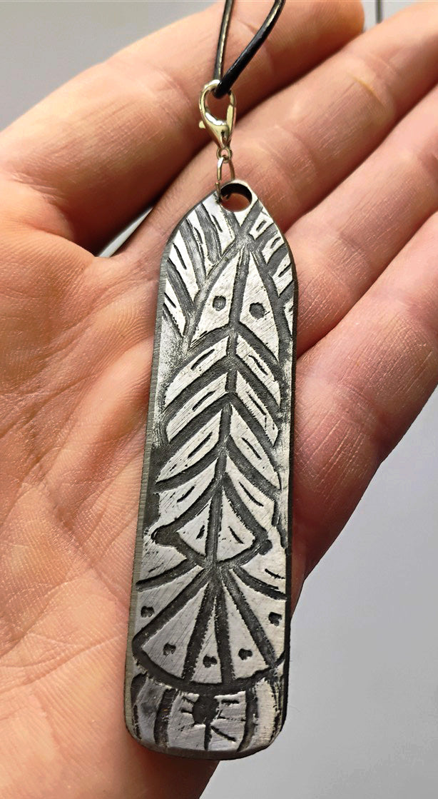 Electro-Etched Metal Amulet