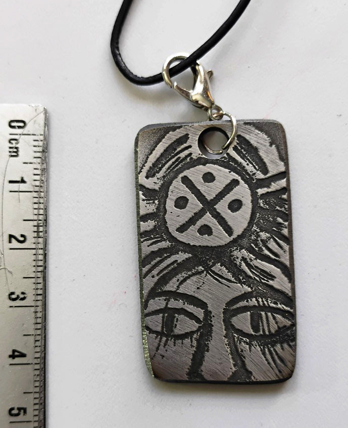 Electro-Etched Metal Amulet