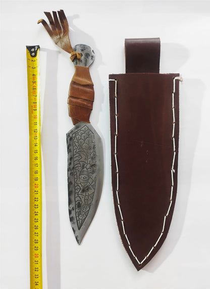 Custom Electro-Etched Knife & Sheath
