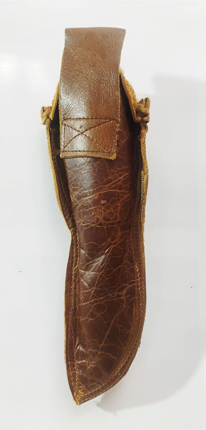 Custom Electro-Etched Knife with Deer Antler Handle