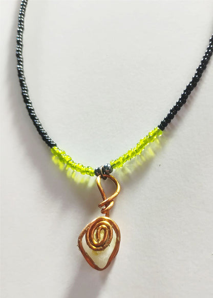 Handcrafted Mixed-Media Natural Amulet