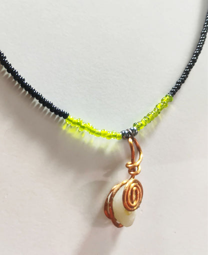 Handcrafted Mixed-Media Natural Amulet
