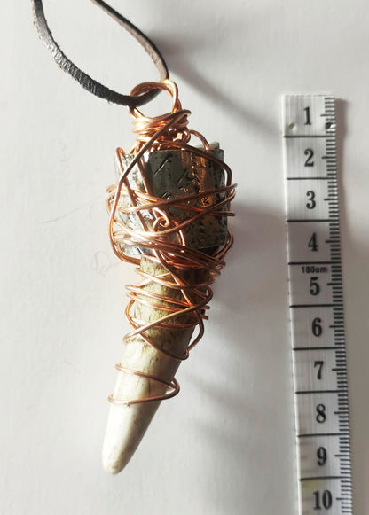 Handcrafted Deer Antler Amulet