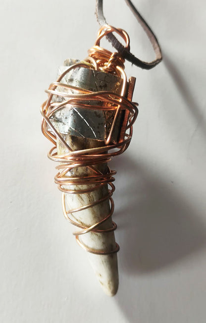 Handcrafted Deer Antler Amulet