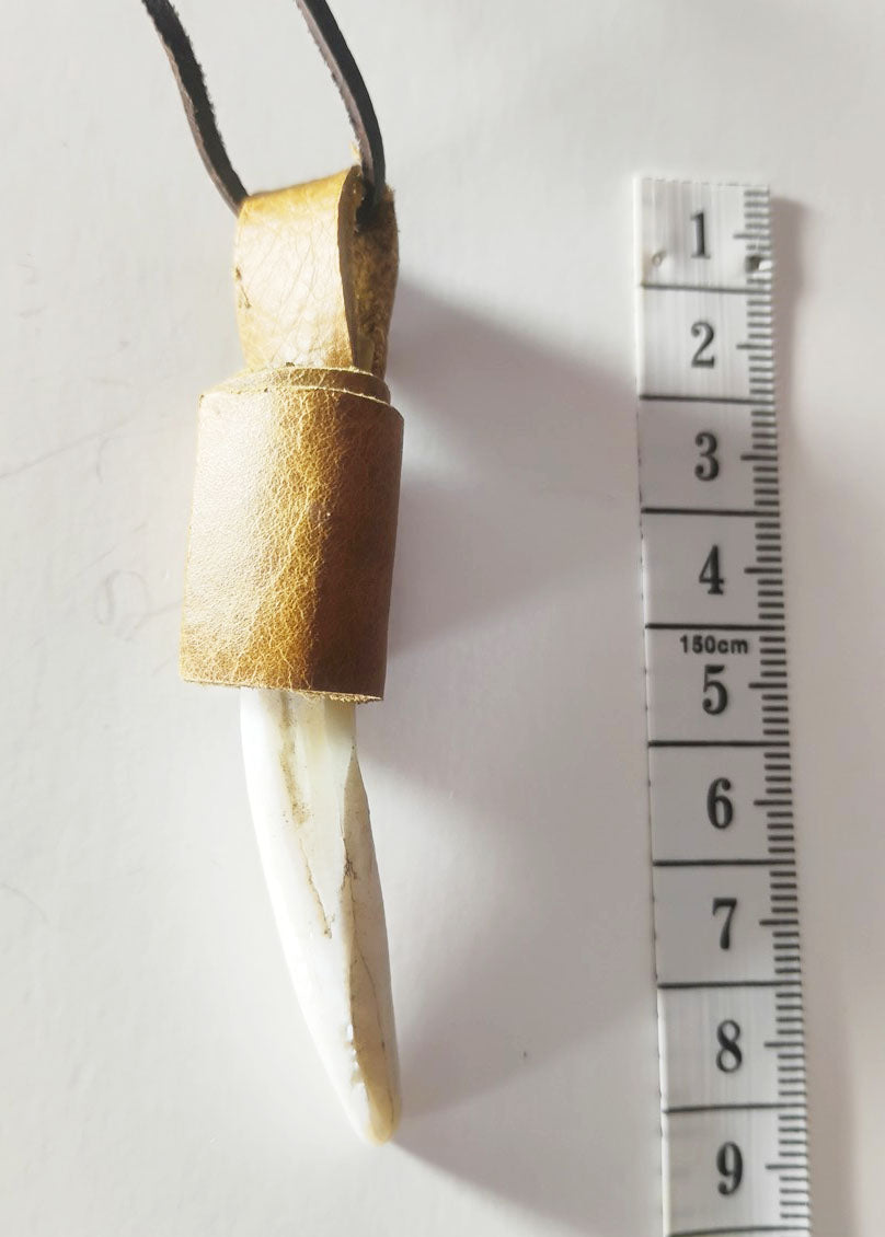 Handcrafted Deer Antler Amulet