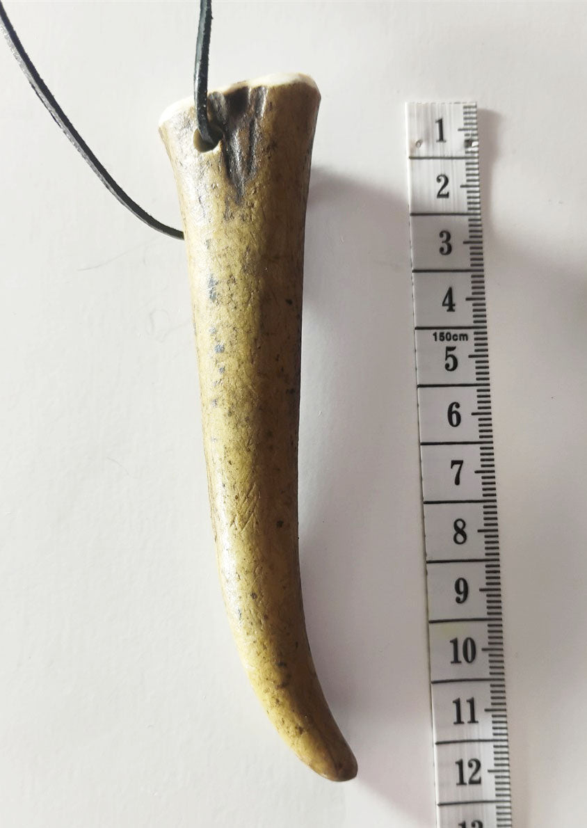 Handcrafted Deer Antler Amulet