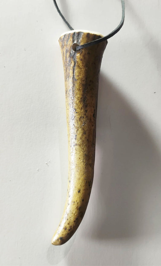 Handcrafted Deer Antler Amulet