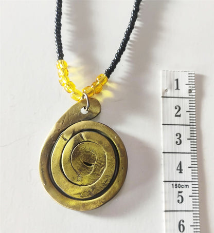 Brass Symbol Pendant Necklace