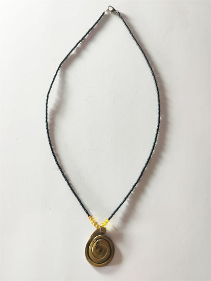 Brass Symbol Pendant Necklace