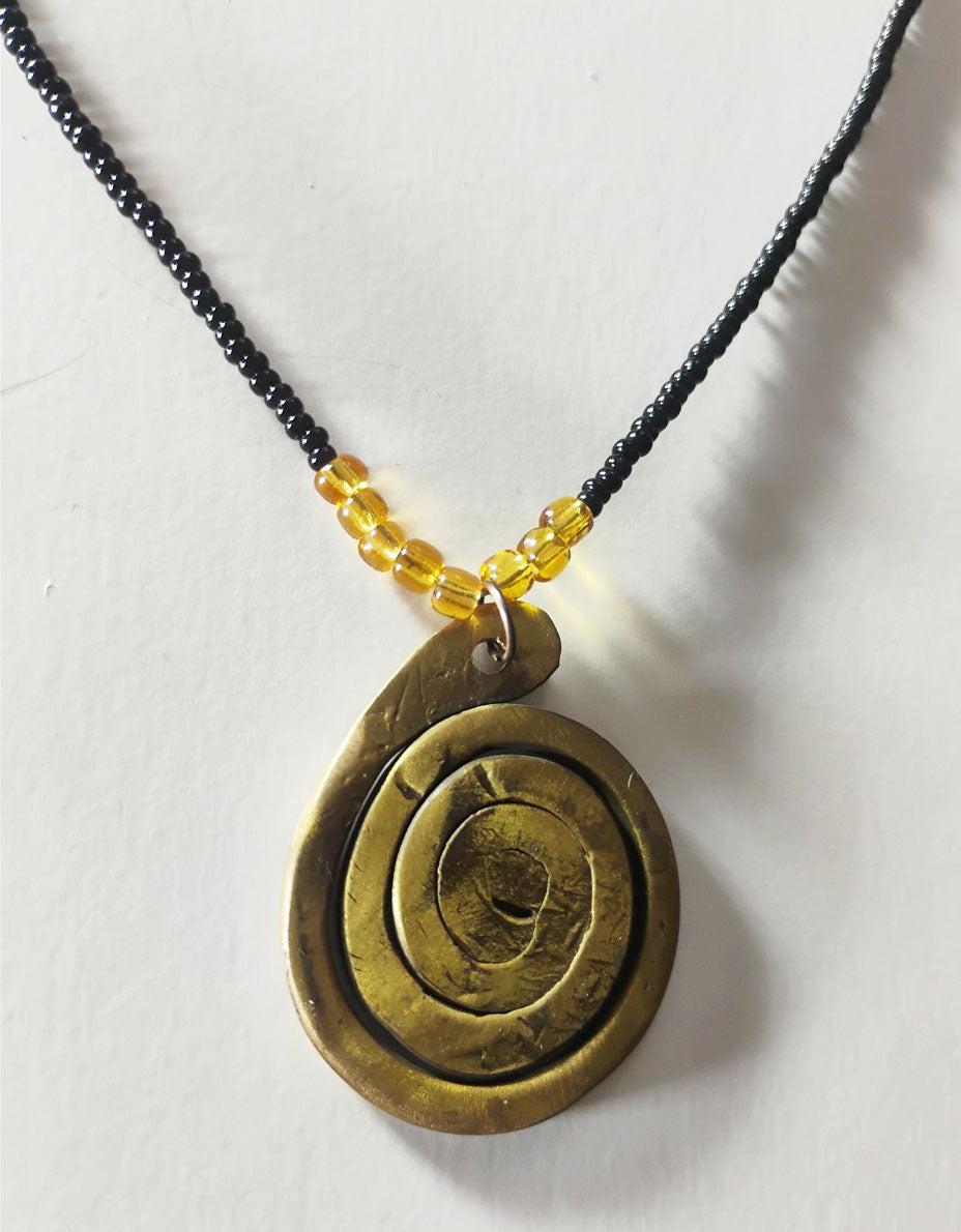 Brass Symbol Pendant Necklace