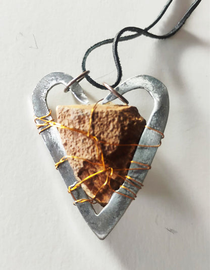 Handcrafted Mixed-Media Natural Amulet