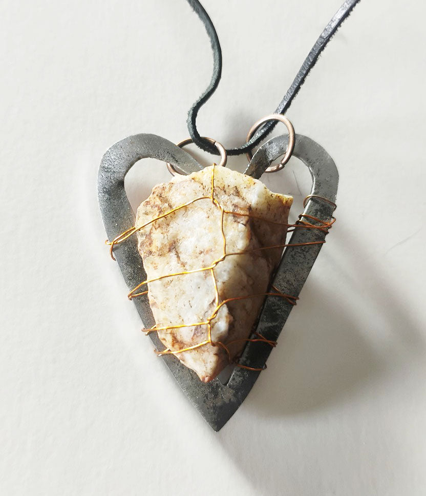 Handcrafted Mixed-Media Natural Amulet