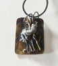 Copper, Tin & Brass Mixed-Metal Amulet