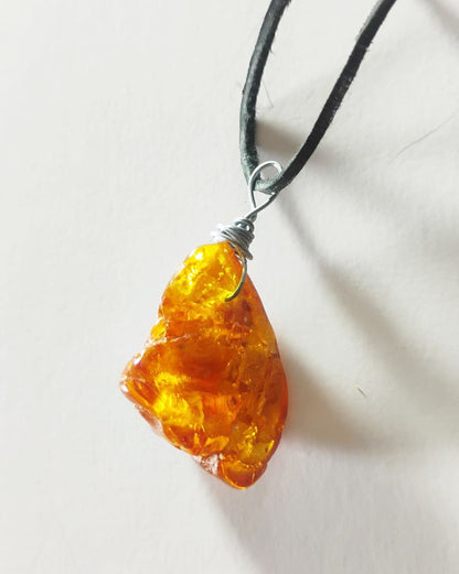 Handcrafted Baltic Amber Pendant