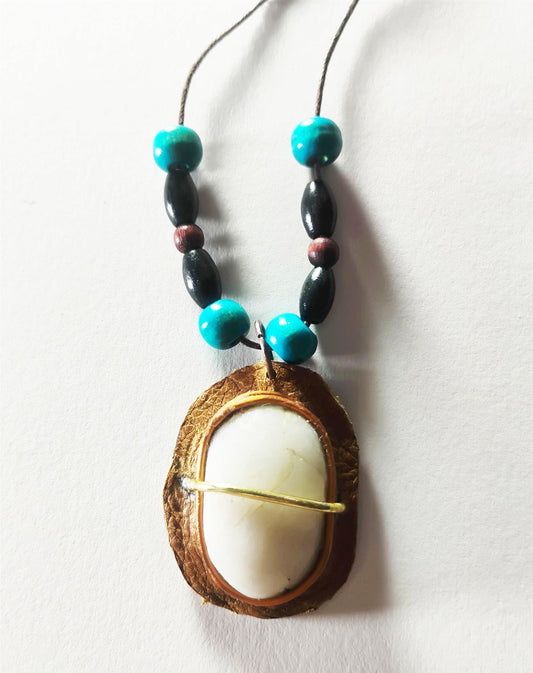 Handcrafted Mixed-Media Natural Amulet