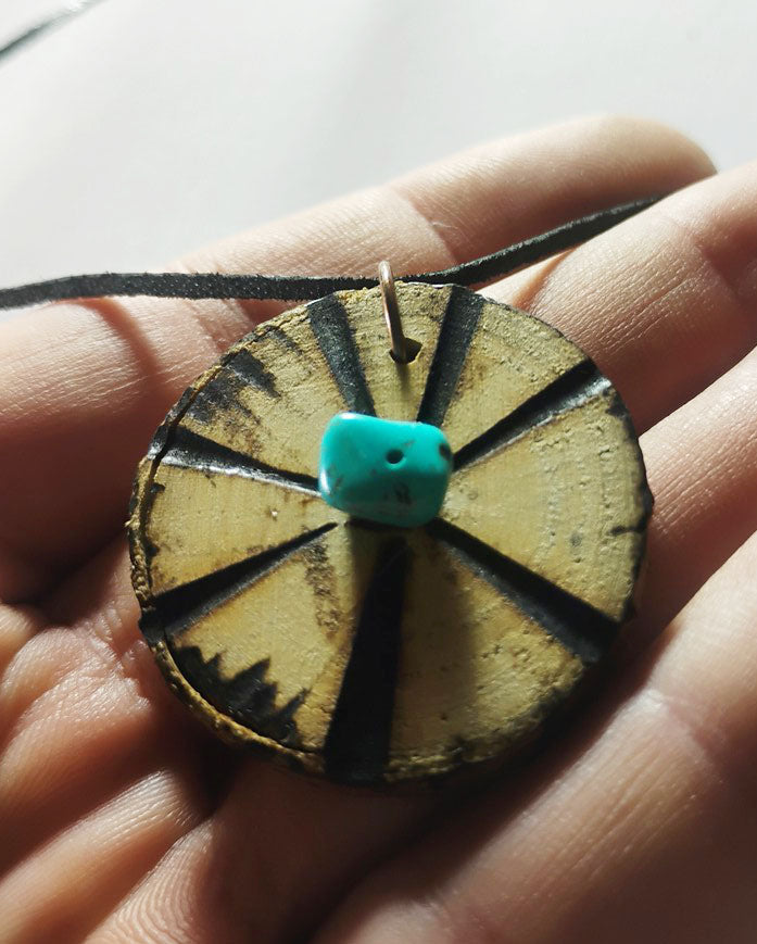 Handcrafted Mixed-Media Natural Amulet