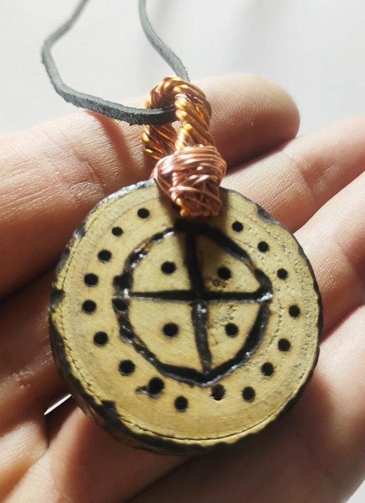 Handcrafted Mixed-Media Natural Amulet