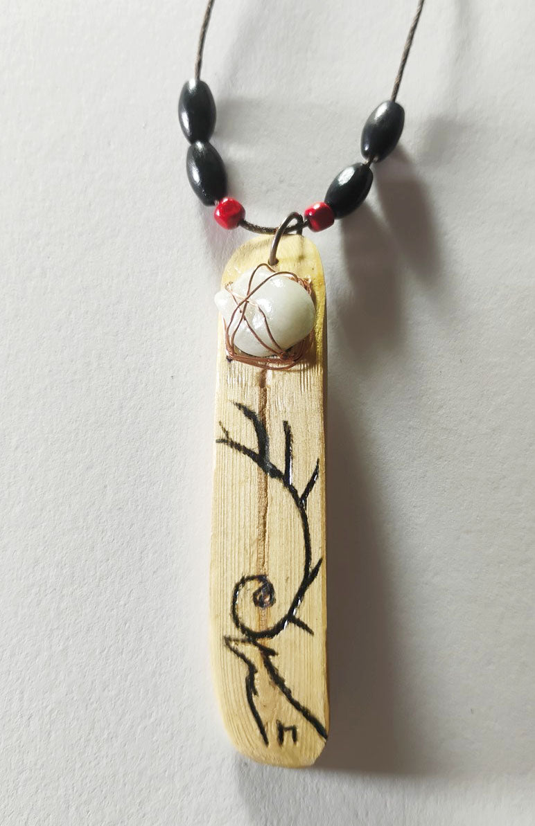 Handcrafted Mixed-Media Natural Amulet