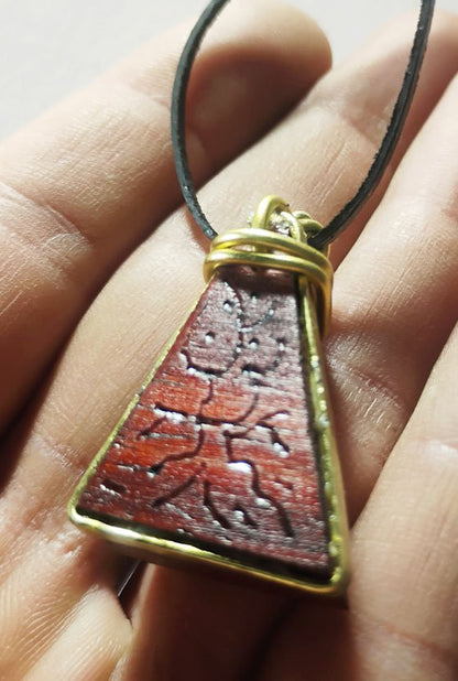 Handcrafted Mixed-Media Natural Amulet