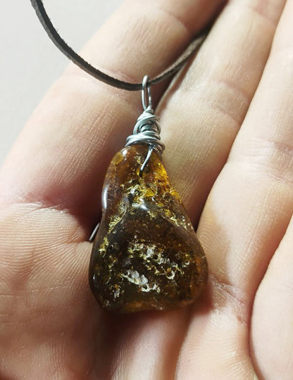 Handcrafted Baltic Amber Pendant