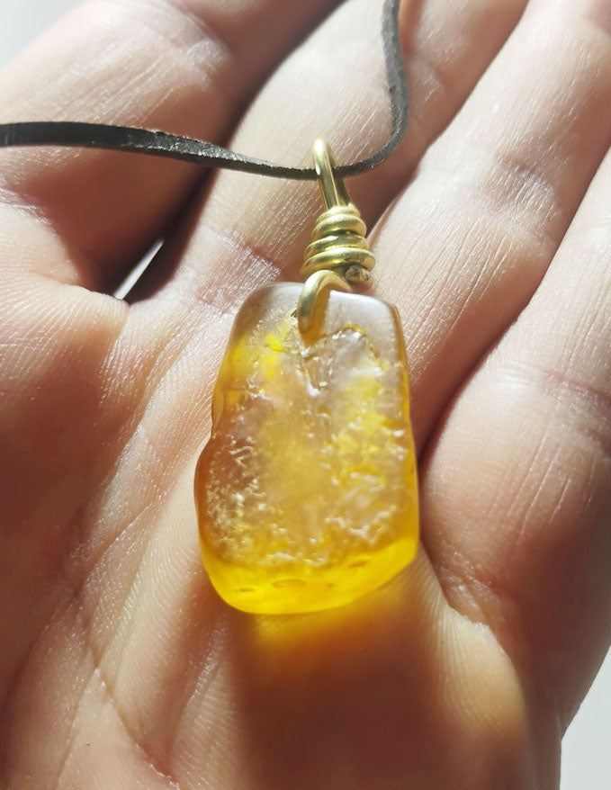 Handcrafted Baltic Amber Pendant