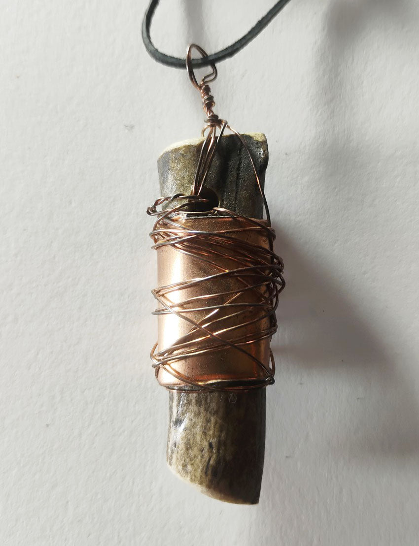 Handcrafted Deer Antler Amulet