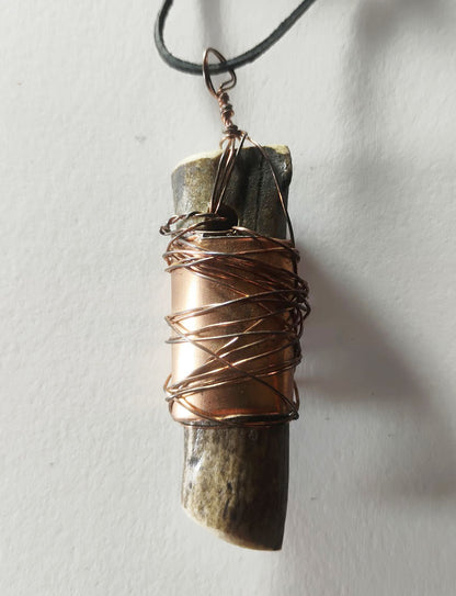Handcrafted Deer Antler Amulet