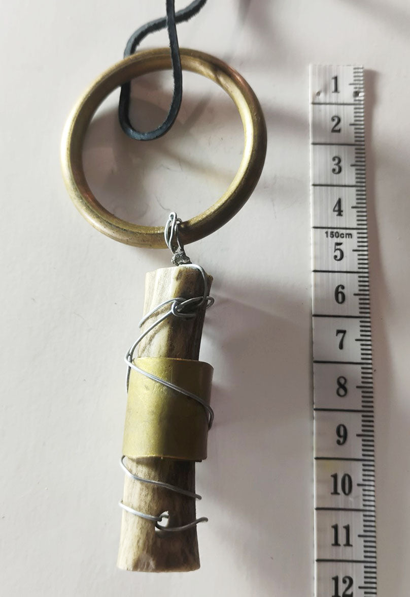 Handcrafted Deer Antler Amulet