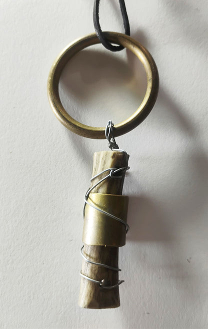 Handcrafted Deer Antler Amulet
