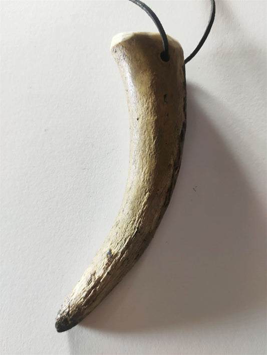 Handcrafted Deer Antler Amulet